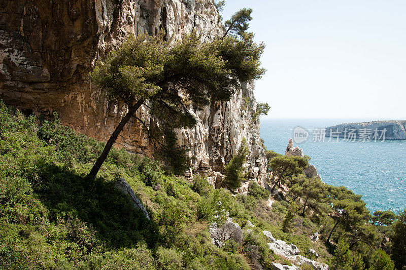 马赛的Calanque de Sugiton。